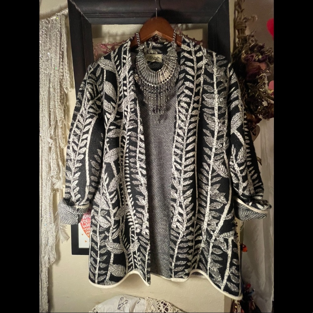 Heliotrope Baby Alpaca Cardigan - Open Front Sweater